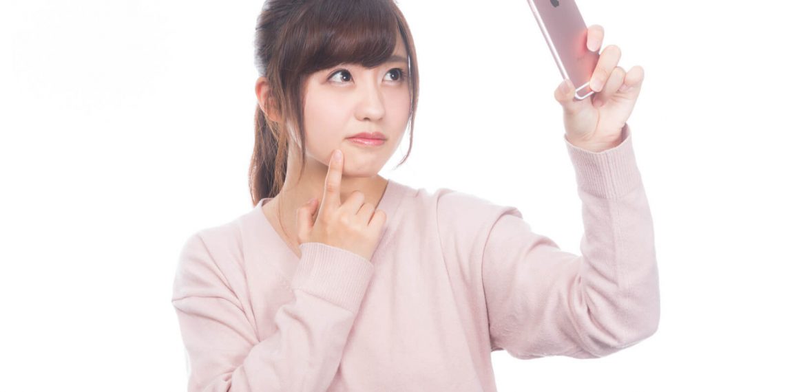 スマホ自撮り