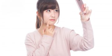 スマホ自撮り