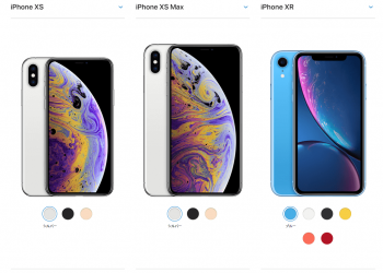 iphoneXSとiPhoneXS MaxとiPhoneXR