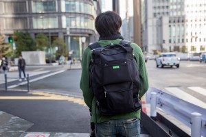 リュックはパンパン