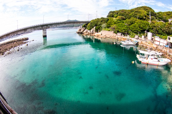 エメラルドグリーンの海が綺麗な柏島