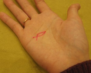 頭脳線にのってるという魚の手相