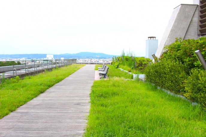 奈良県庁舎屋上