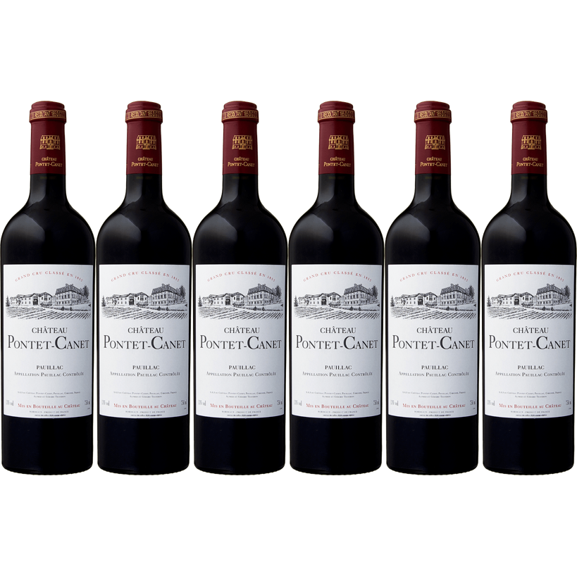 送料無料 限定5セット メドック第5級シャトー ポンテ カネ 木箱入り 6本セット 寺田倉庫 アルカン