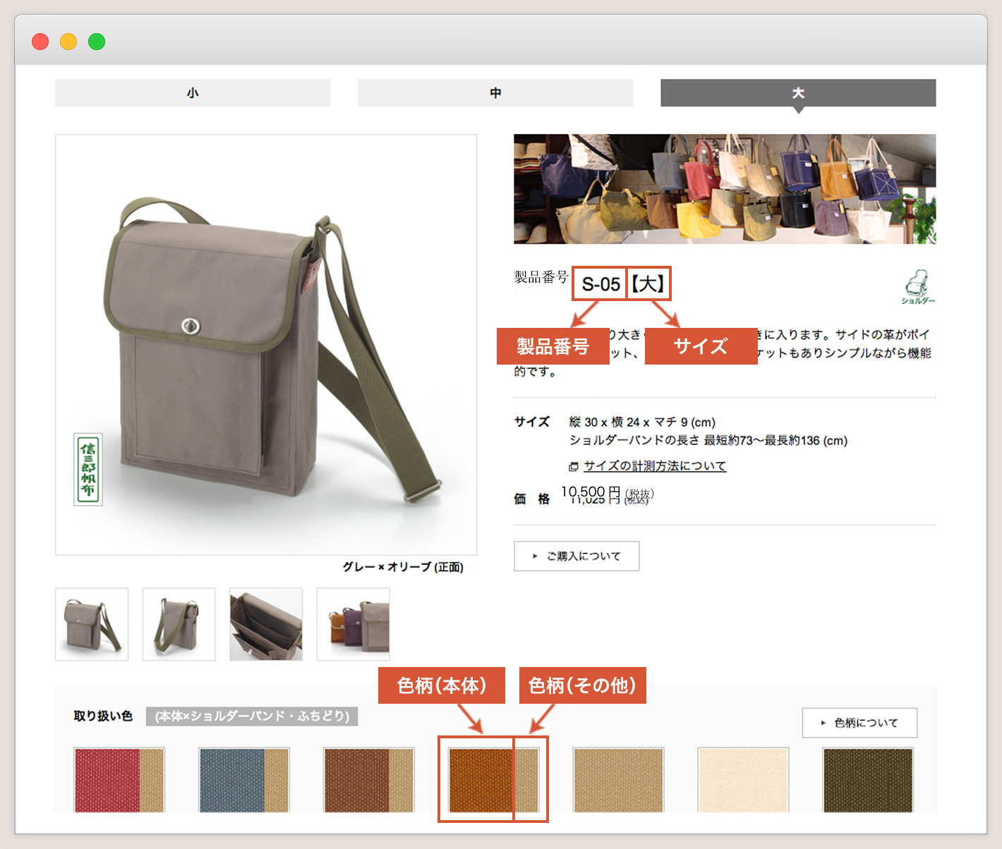 HP製品ページスクリーンショット