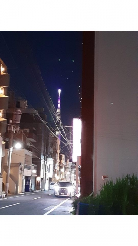 スカイツリー、横から見るか下から見るか