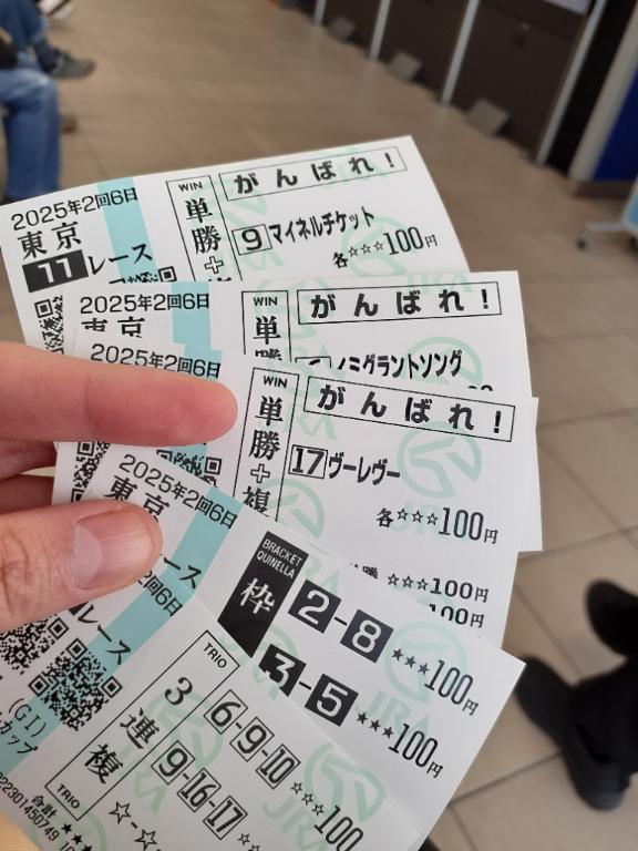 当たらない夢馬券