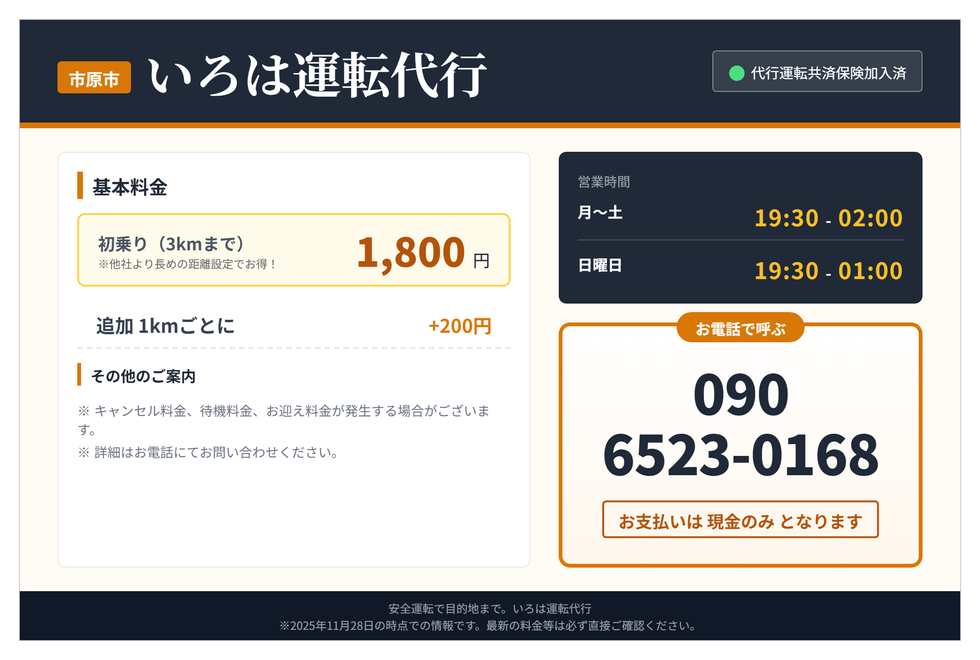 いろは運転代行の画像0