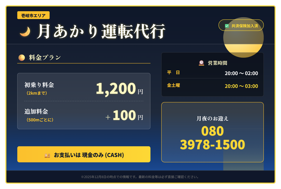 月あかり運転代行の画像0