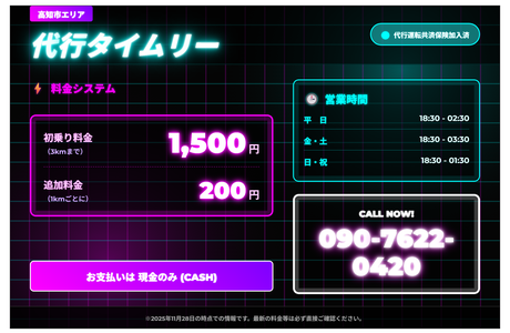 代行タイムリー