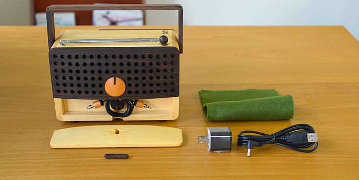 ひとめぼれ買いしちゃいそう ころんとかわいい木製ラジオ Ikono