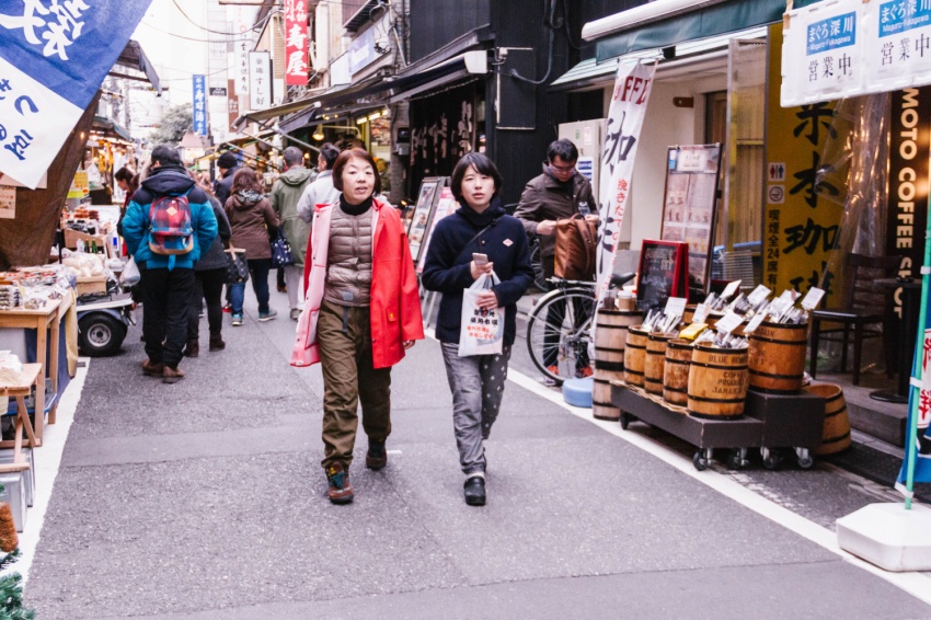 しゃけこさんのお店があるのは、築地場外。