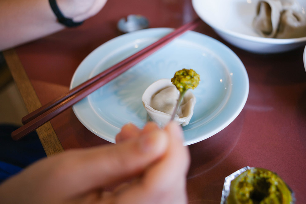 そのままでも十分おいしいのですが「味の要」をつけてみると...