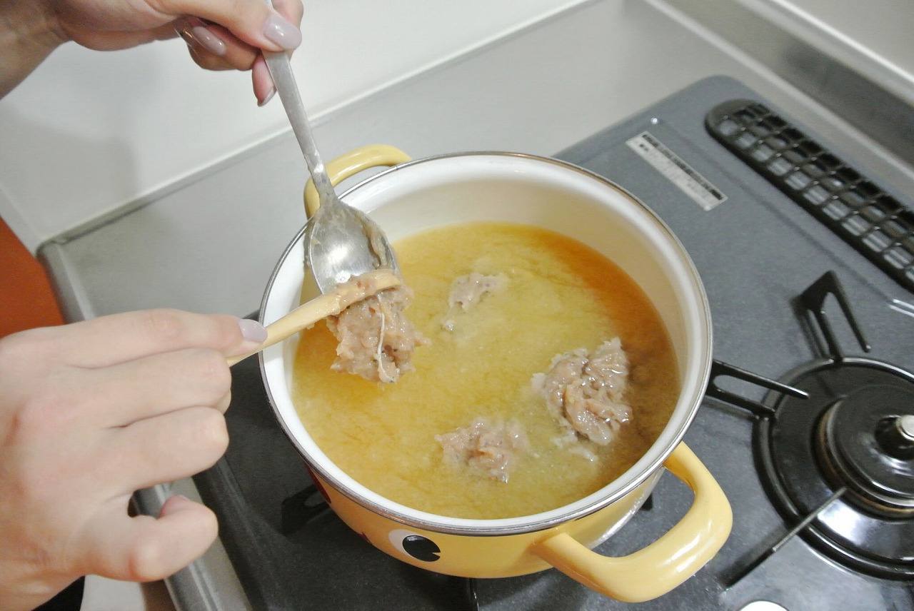 すでに最初のたたきが膨らみだしている!