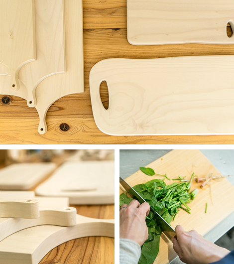 プロも惚れこむ使いごこち 木工職人さんがつくる いちょうの木のまな板