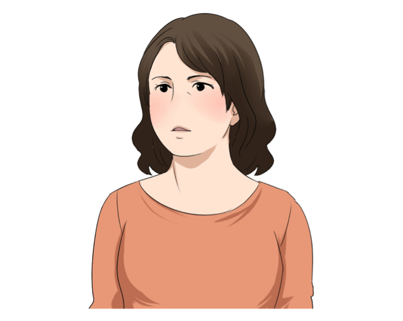 裏熱実証の女性