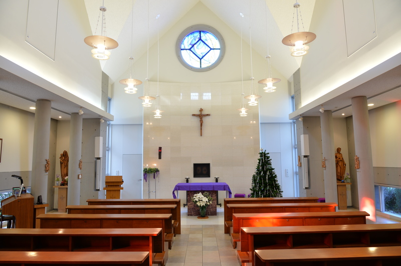 聖霊病院内にある聖堂