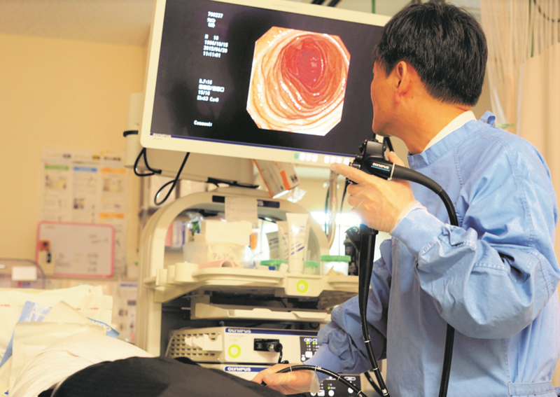 内視鏡検査の様子
