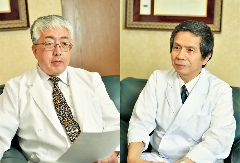 左から石原先生、出口先生