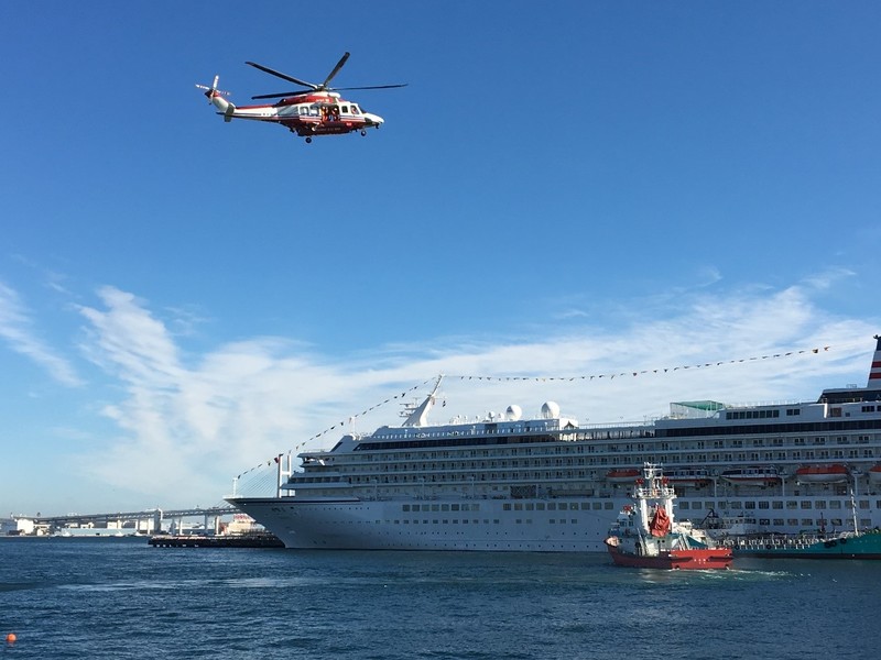 横浜市の消防ヘリコプター