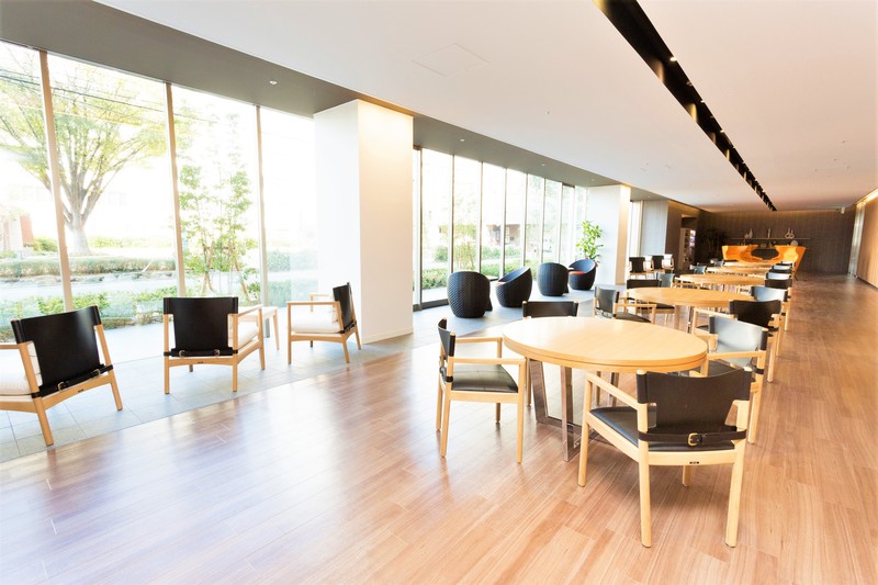 新古賀病院の1階ラウンジ