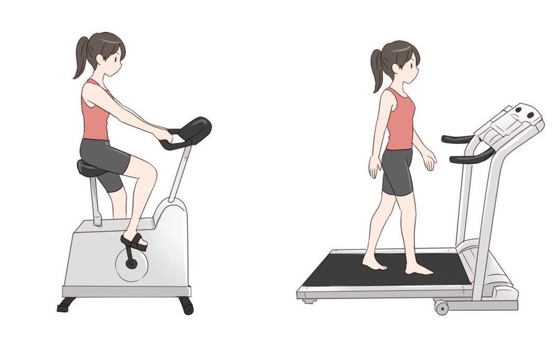 ▲自転車エルゴメーター▲トレッドミル