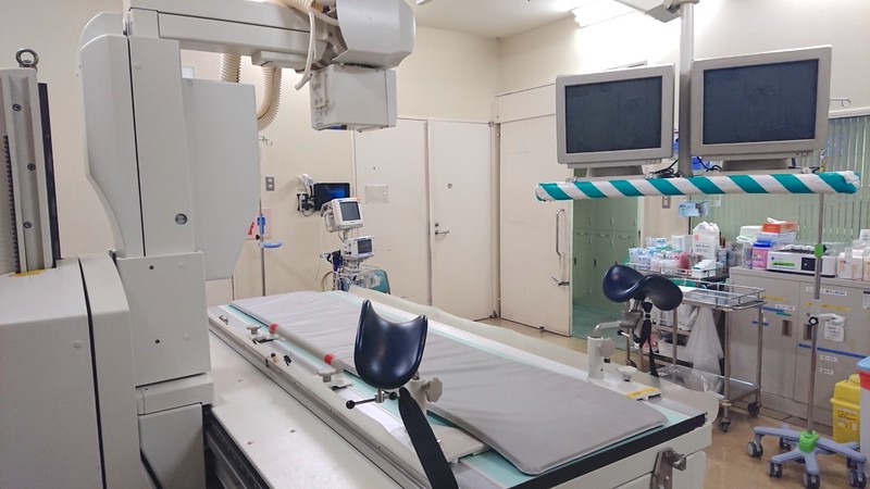 子宮卵管造影検査室の様子