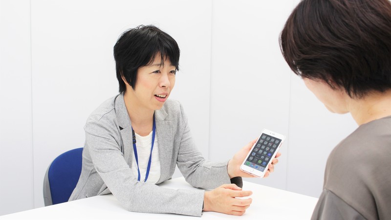ロービジョンケアの様子