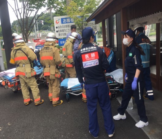 大規模火災現場への派遣