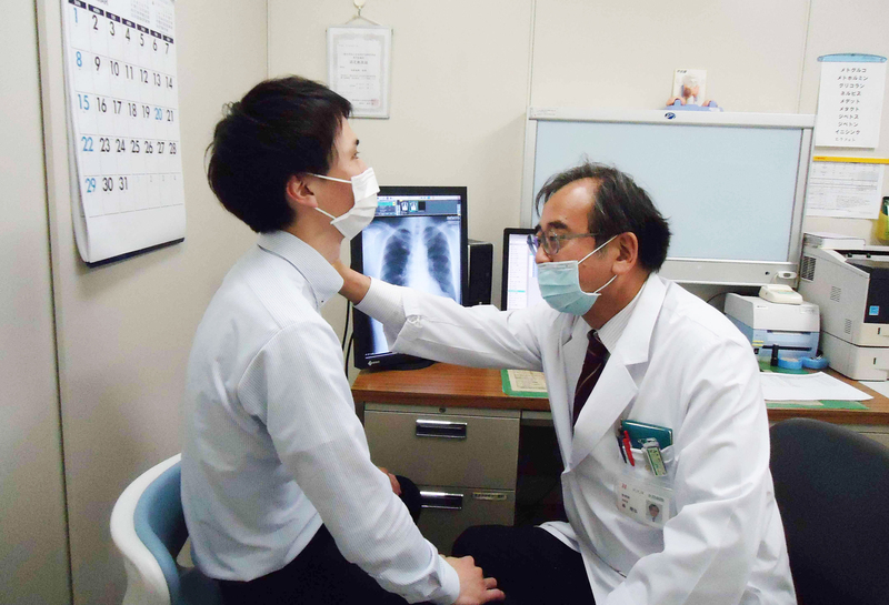 甲状腺疾患の患者さんへの診療の様子