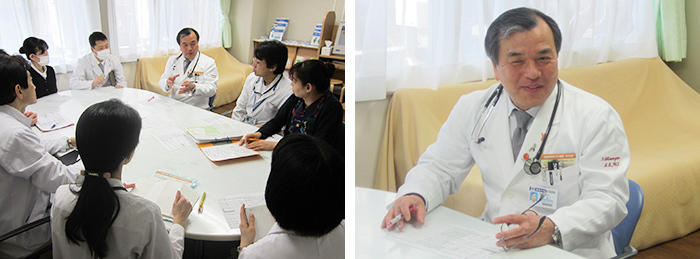 本院の腫瘍センターホームページの写真