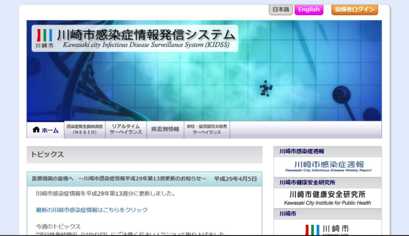 川崎市感染情報発信システム
