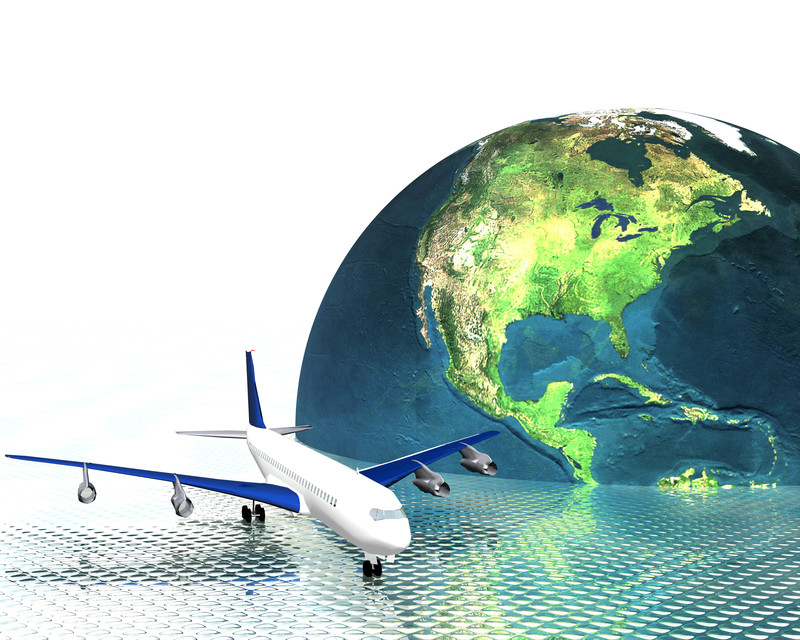 飛行機　地球