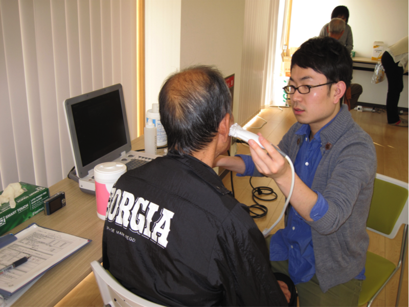 エコー検査の様子