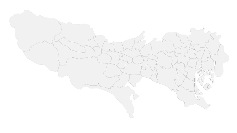 東京都の地図