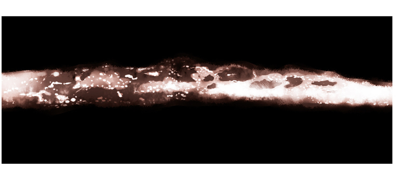 損傷を起こした人工血管のイメージ