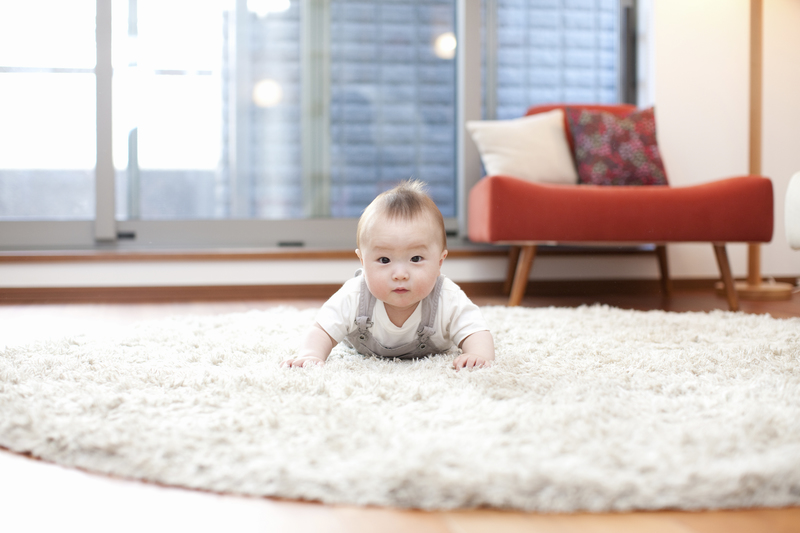家で生活している赤ちゃん