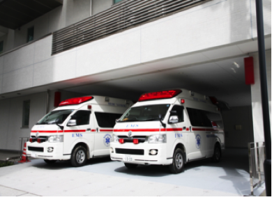 近森病院救急センターの救急車
