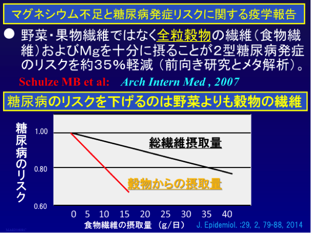 マグネシウム不足と糖尿病の関係