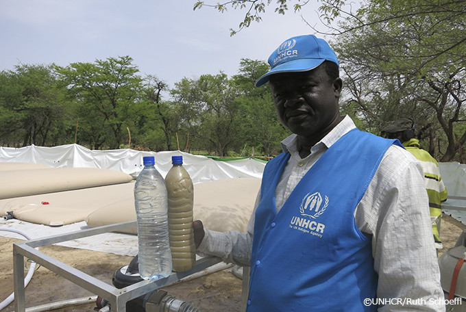 写真:チャドで難民支援活動に尽力するUNHCRスタッフ