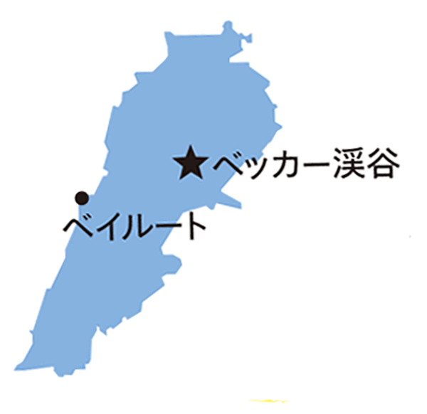 レバノンの地図