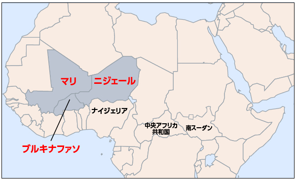サヘル地域地図