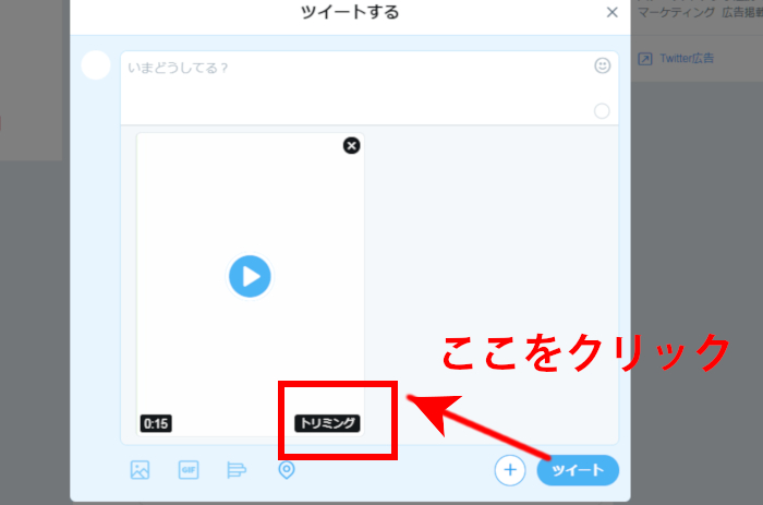 PCTwitter動画トリミング方法説明