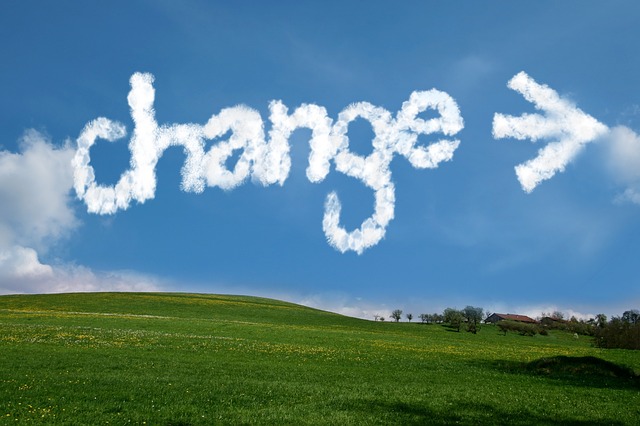 「change」の文字