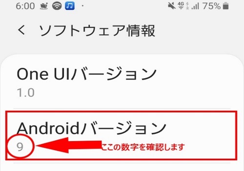 バージョンを確認できます