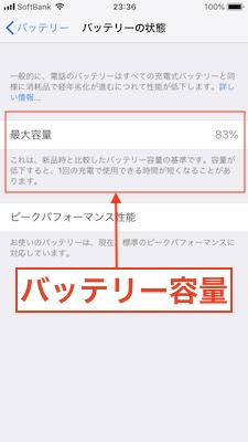 バッテリー容量