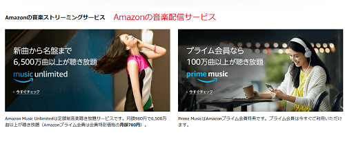 AmazonMusicのサービス