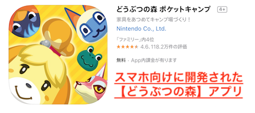 スマホ向けに開発された【どうぶつの森】アプリ