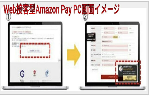 Web接客型Amazon Pay PC画面イメージ