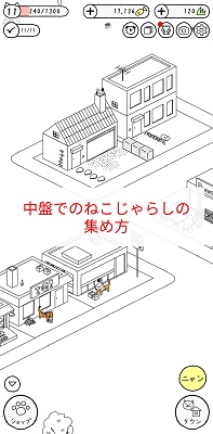 中盤でのねこじゃらしの集め方